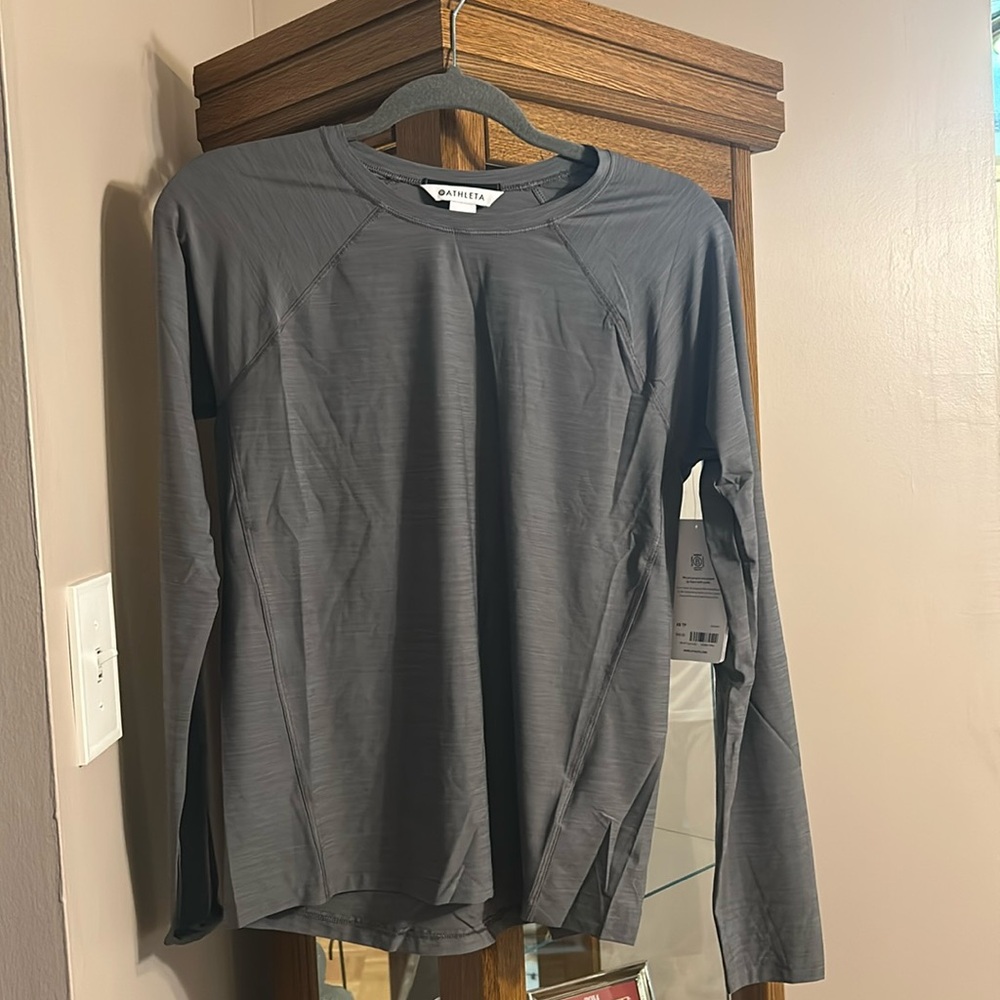 Athleta long sleeve workout top